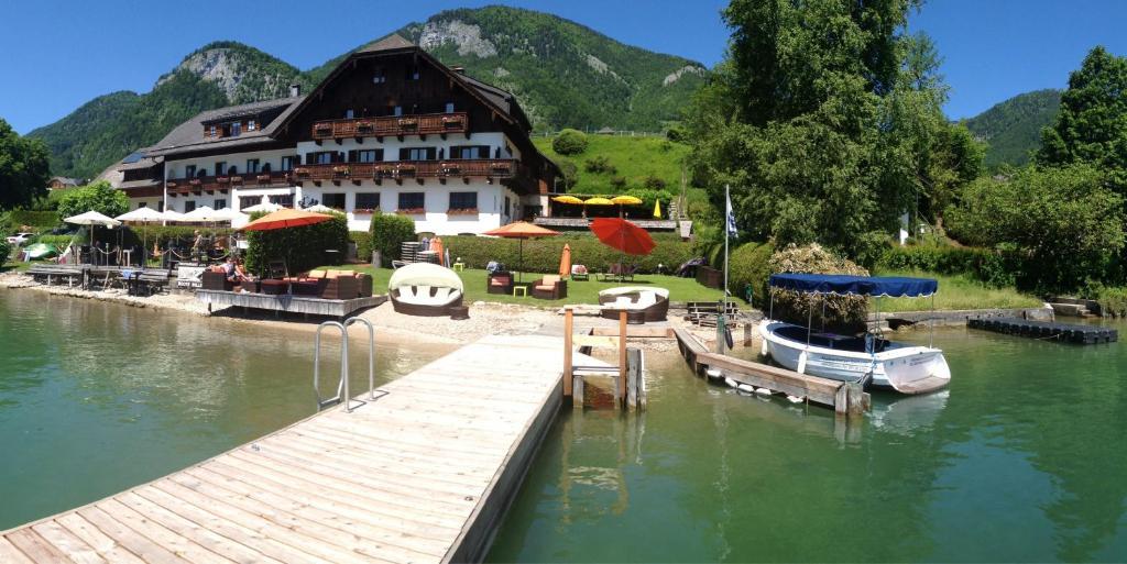 Hotel Seehang Garni Sankt Wolfgang im Salzkammergut Bagian luar foto