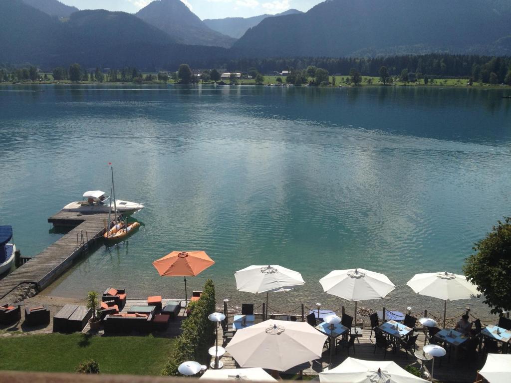 Hotel Seehang Garni Sankt Wolfgang im Salzkammergut Bagian luar foto